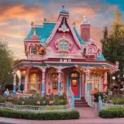 在美国迪士尼乐园中美国迪士尼糖果屋是位于哪个区域？它是一个独立的小区还是与其他建筑物一起构成整个园区的一部分呢？