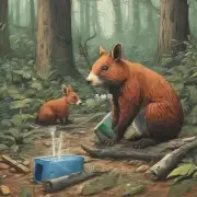 森林中的哪些动物会用香烟来寻找水?