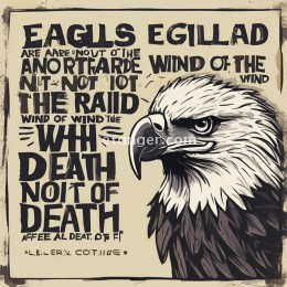 雄鹰不怕风，好汉不怕死。